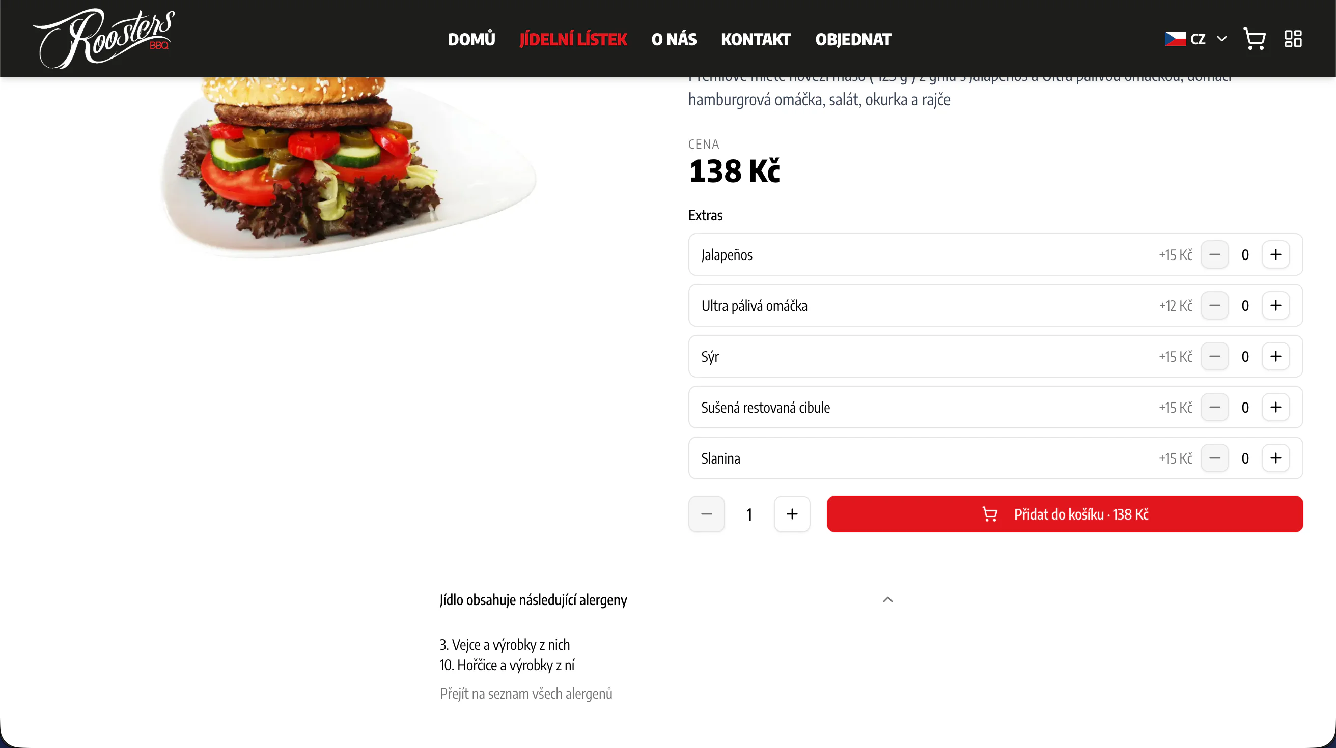 Informácie o alergénoch