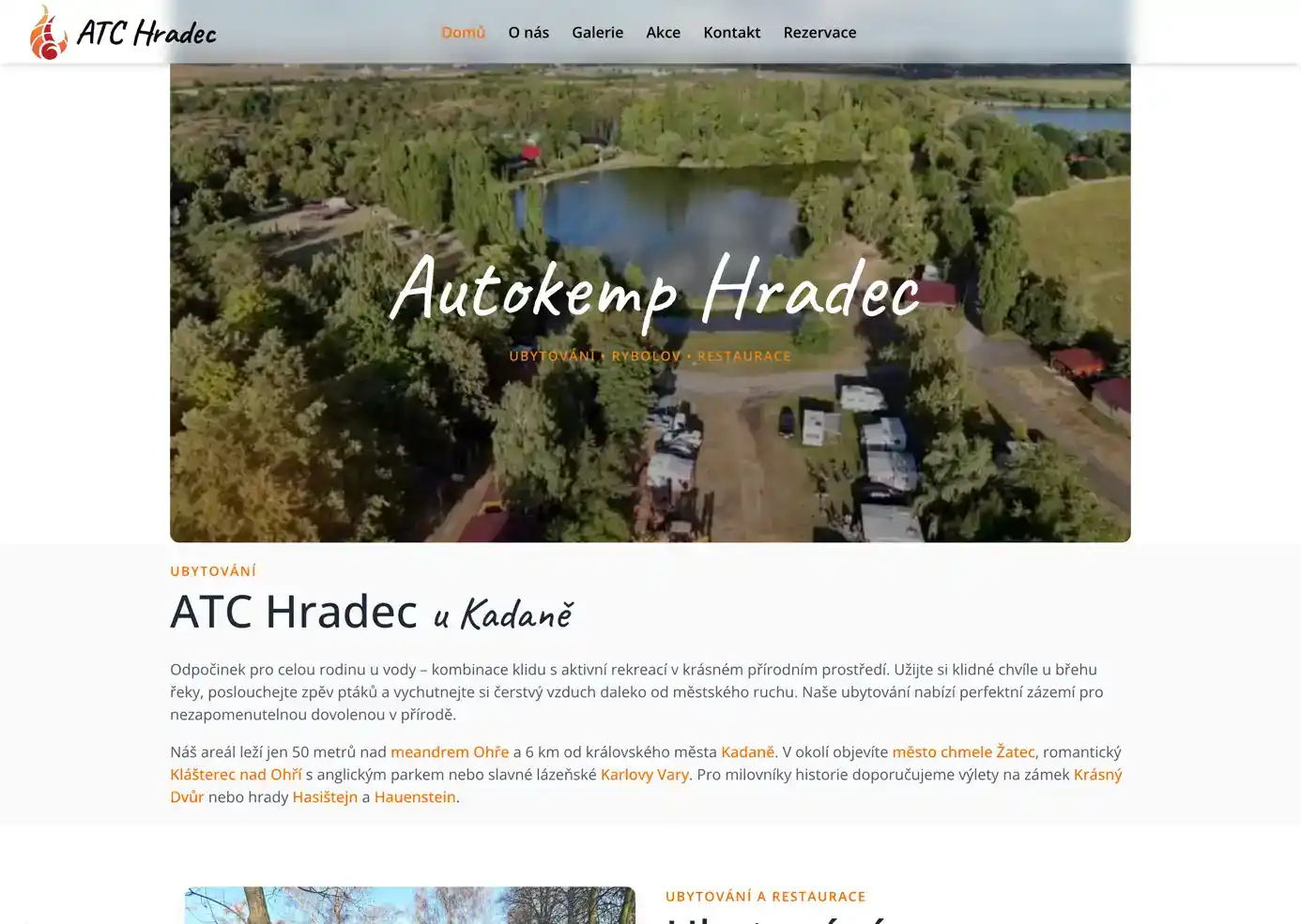 Webová aplikácia autokempu ATC Hradec